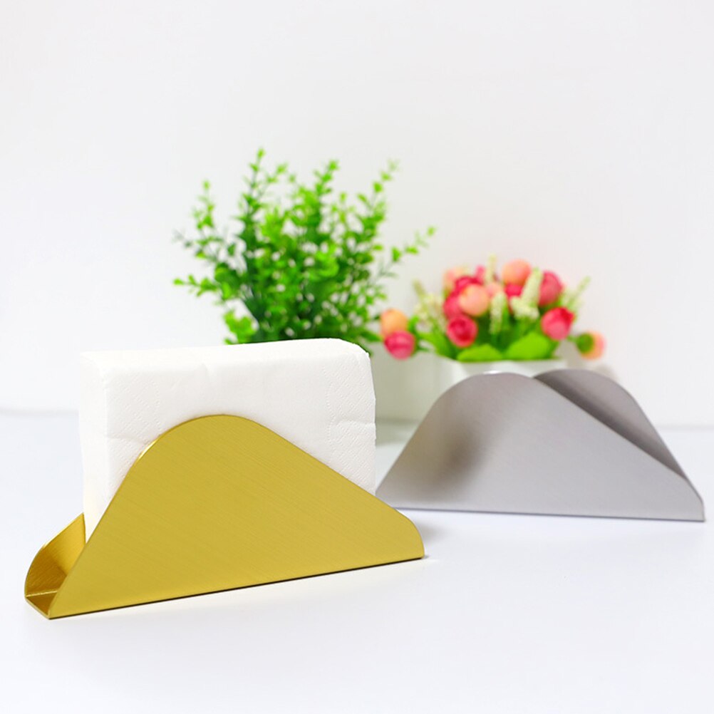 Driehoek Metalen Servethouder Restaurant Servethouder Desktop Servet Organizer