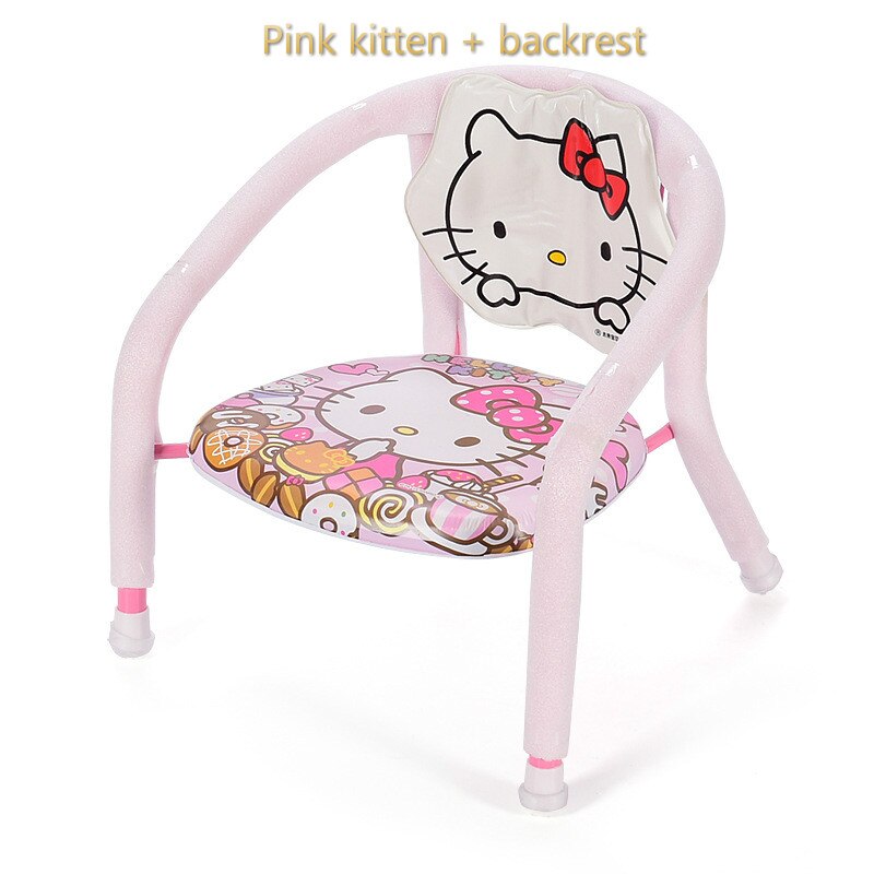 Kinderen stoel met plaat baby eten tafel Baby kruk kind eten stoel terug: Pink regular version