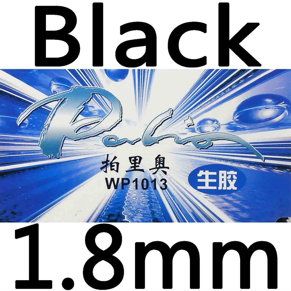 Palio WP1013 (WP 1013, WP-1013) medium pips-out tafeltennis/pingpong rubber met spons: black 1.8mm