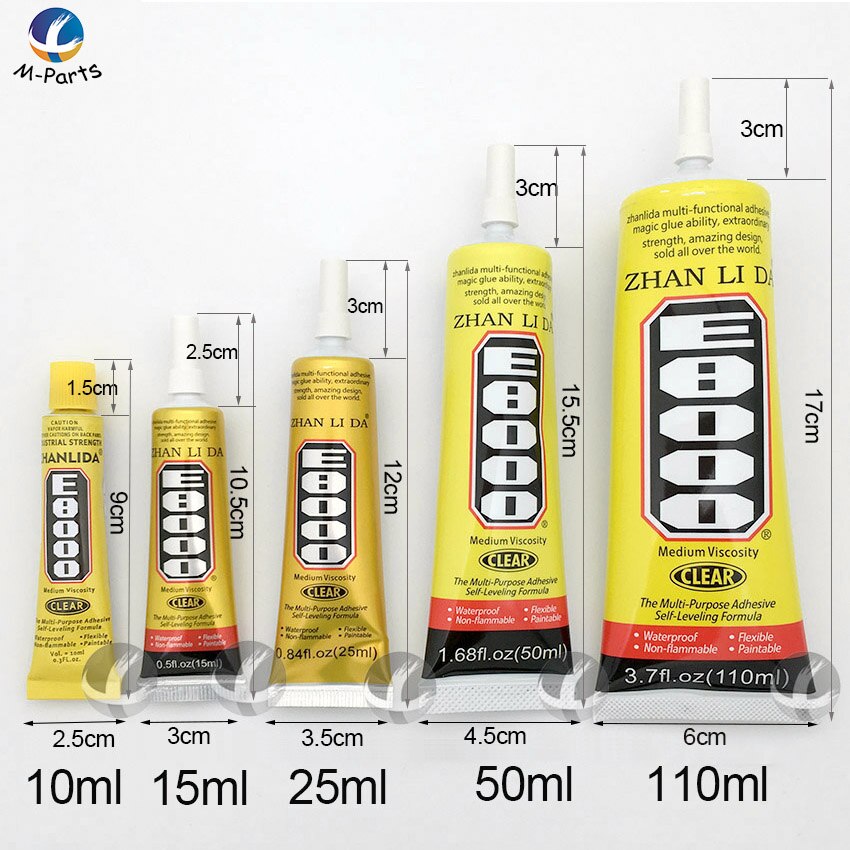 15ml E8000 Muti Purpose Adhesive Self Leveling Formula Epoxy Resin Glue For Mobile Screen frame LCD Repair DIY Tool Mutipurpose