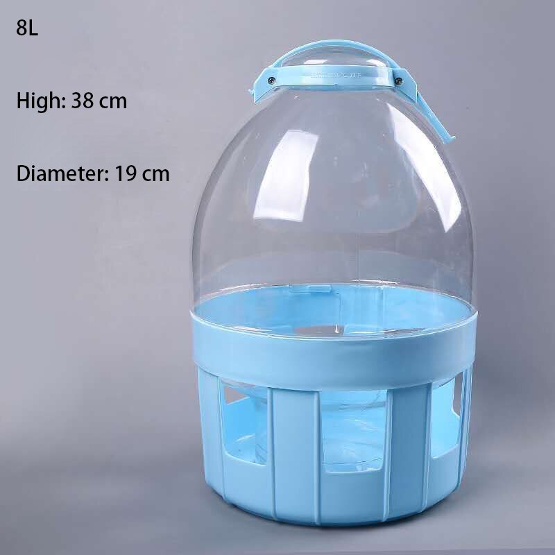 Pigeon automatic drinking fountain 2/4/6/8/12L water bottle pigeon sink pigeon transparent eating and drinking device