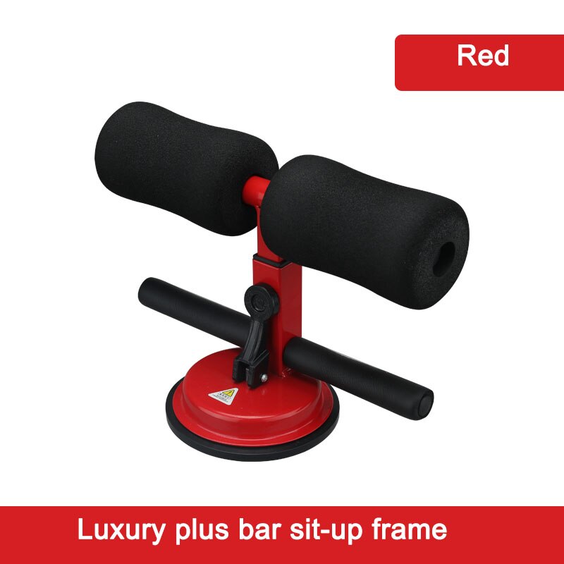 Home Abdominal Rolling Exercise Fitness Equipment Fixer Weight Loss Suction Cup Abdomen Sit-up Aid Multi-speed Adjustment: Luxury red