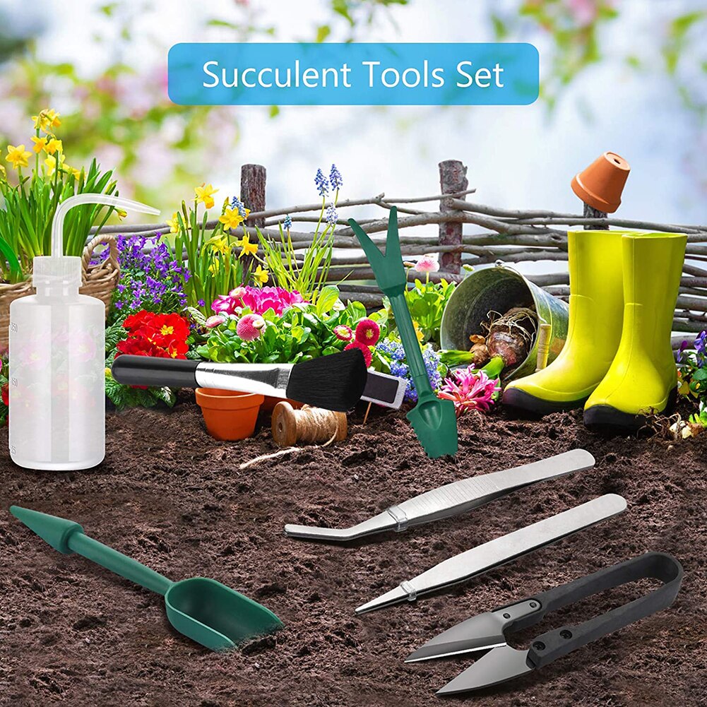 Garden Planter kit DIY Accessories Sowing succulents transplant seedlings planted tool Bonsai fertilizer drilling device 1 Set
