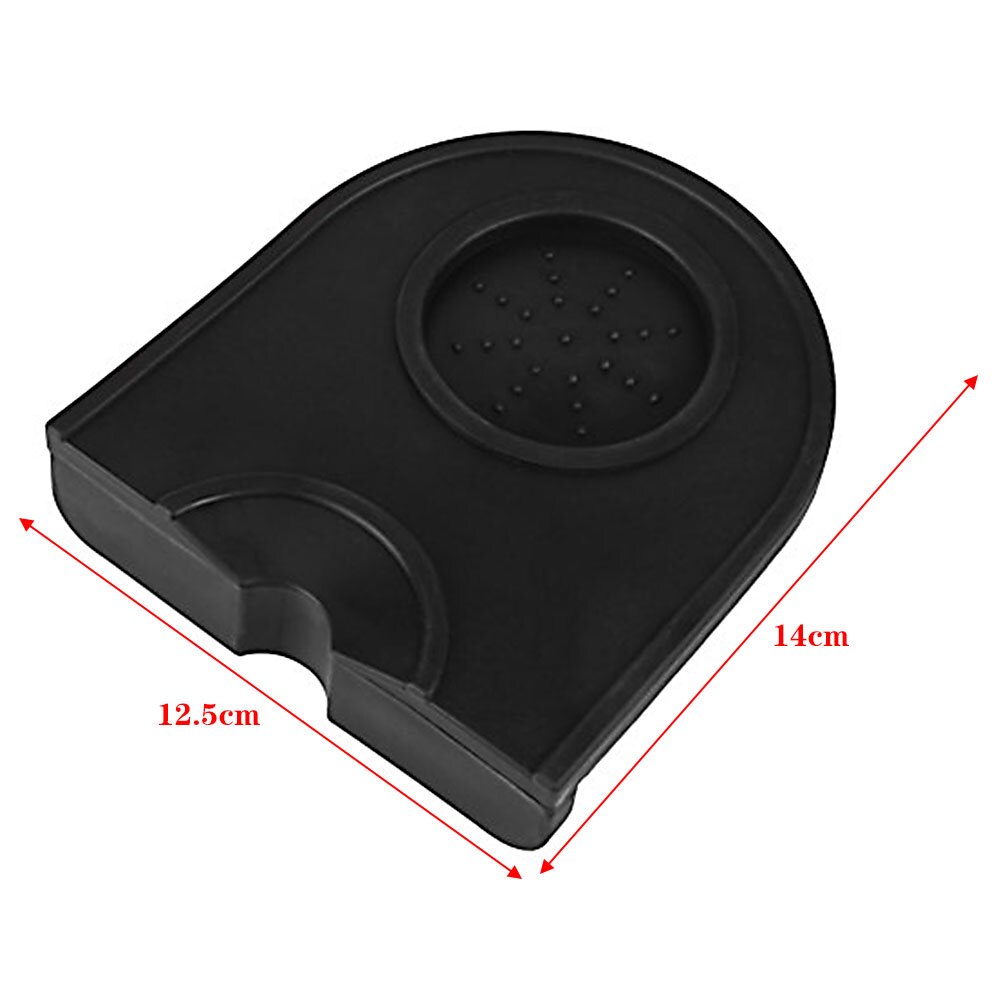 Coffee Tampers Mat Silicone Mat Slip Resistant Pad Coffee Machine Manual Handle Pad Kitchen Tool Home Espresso Accessories: S-Black