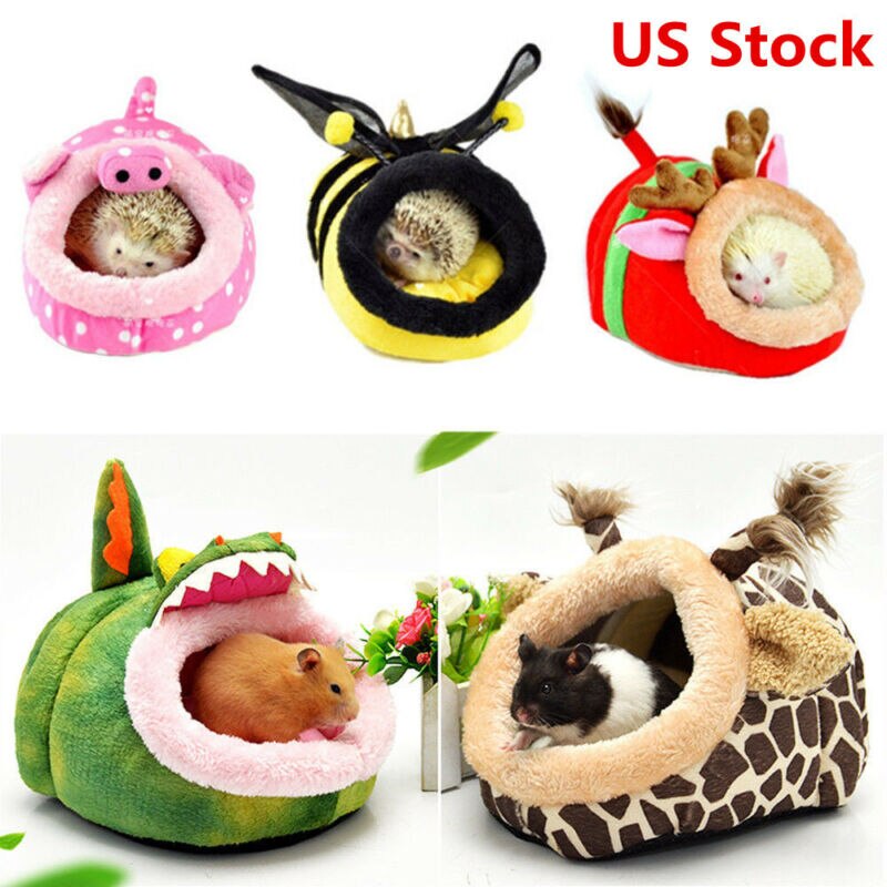 Maison pour animaux de compagnie, cochons d'inde, furets, hamsters, hérissons, lapins, rats hollandais, lit super chaud pour petits animaux