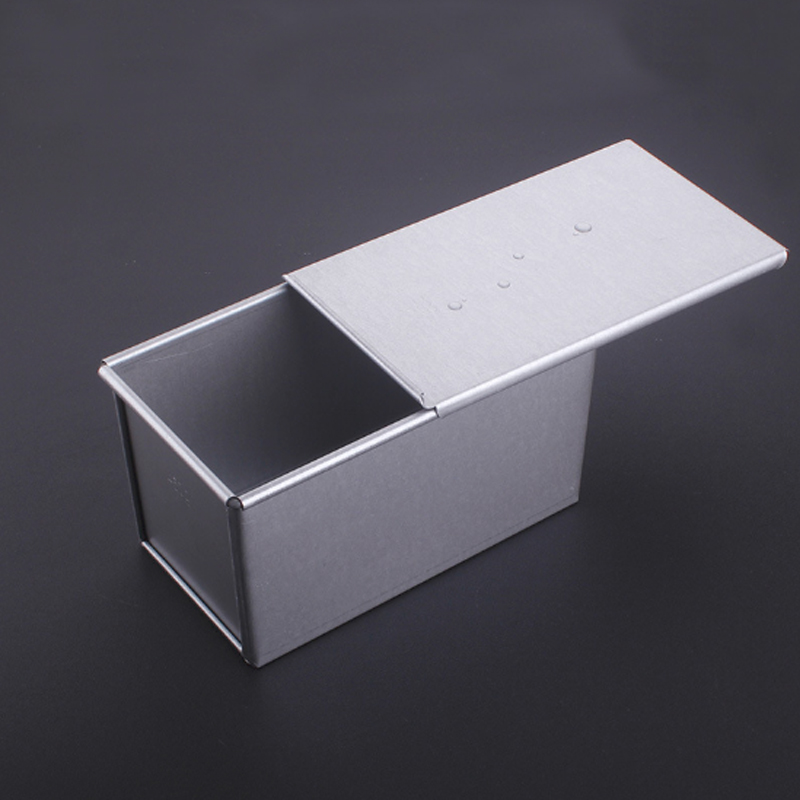 250g/450g/750g/900/1000/1200g aluminiumslegerede toastkasser brødbrød kageform bageværktøj med låg