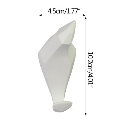 Hook Storage Decorative Clothes Hook Household Bird Storage Hanger Hat Hook Wall Hanging Porch Wall Hanging Key Hooks: White-a