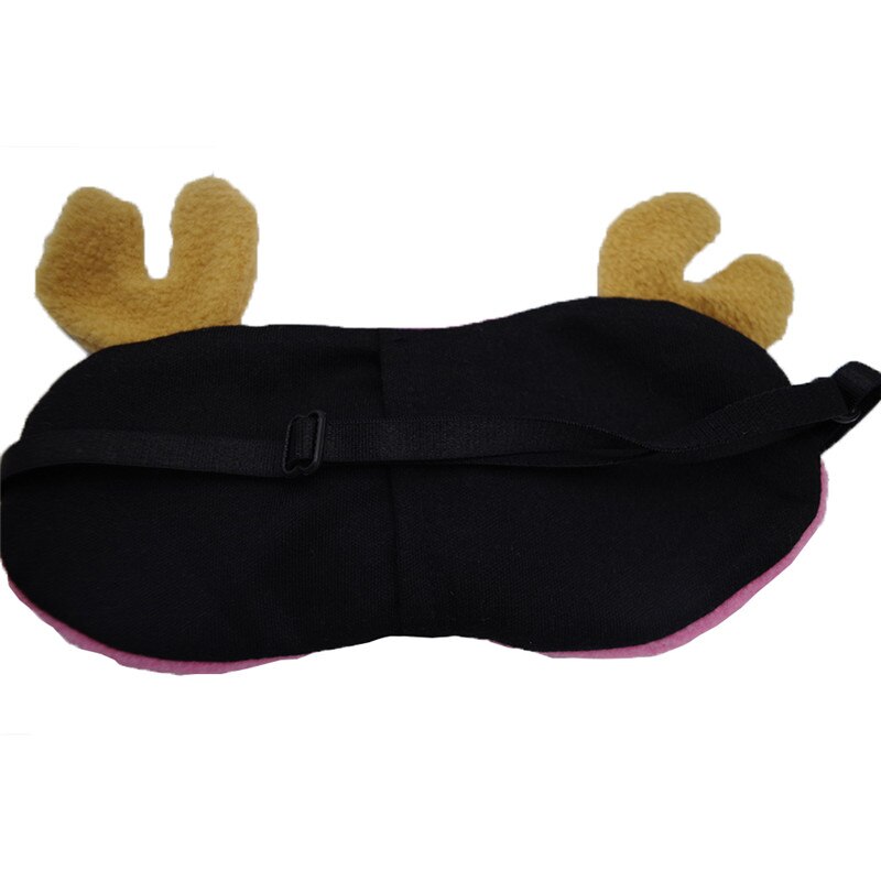 1 Pcs Cartoon Animals Shape Sleeping Eye Mask Soft Plush Travel Sleeping Blindfold Durable Eyepatch Travel Accessories