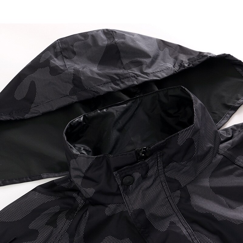 Veste Moto IRON JIA'S Homme 4 Saisons - Armures CE Niveau 2, Doublure Amovible, Protection Noire