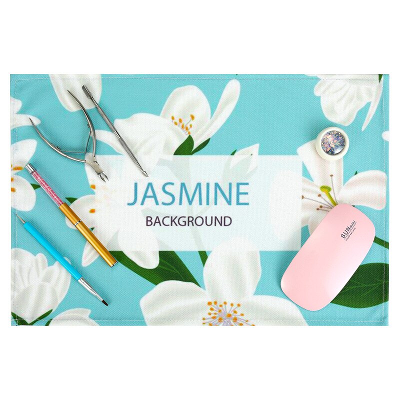 45.2*30.5 Silicone Pillow Hand Holder Cushion Lace Table Washable Foldable Mat Pad Nail Art Salon Manicure Practice