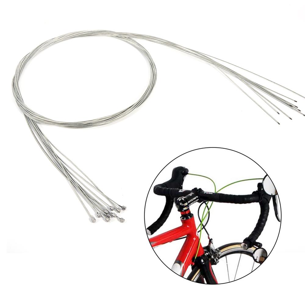 Bicycle Shifter Line 10pcs 2M Mountain Road Bike Fixed Gear Shift Gear Cable Sets Core Inner Wire Steel Derailleur Speed Line