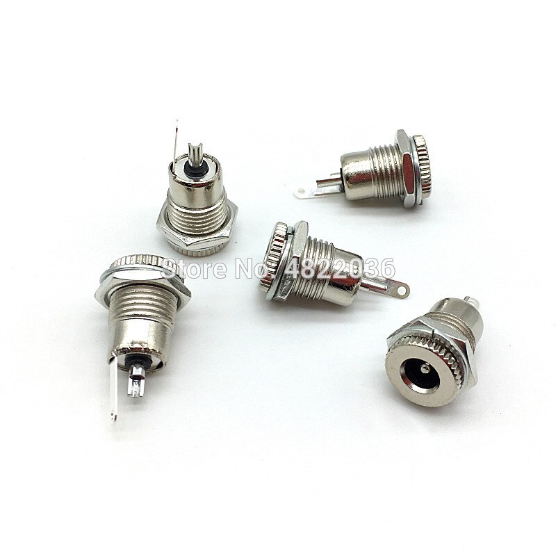 DC-099 5.5mm x 2.1mm 2.5mm DC Power Jack Socket DC099 Female Panel Mount Connector Metal 5.5*2.1 5.5*2.5
