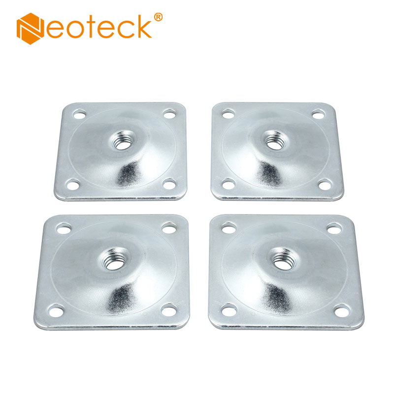 Neoteck 4 ben feste monteringsplater parentes sofa nivå tallerken føtter ben