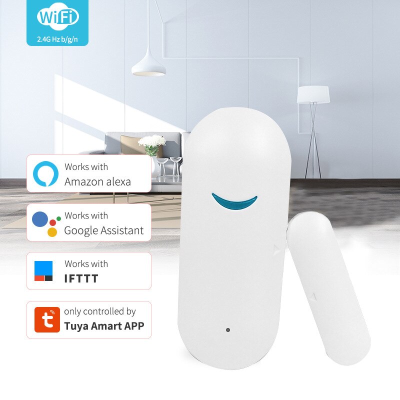 Tuya magnetische sensor draadloze deurdetector raamsensor wifi-applicatie voor huisbeveiligingsdetector alarmsysteem kit