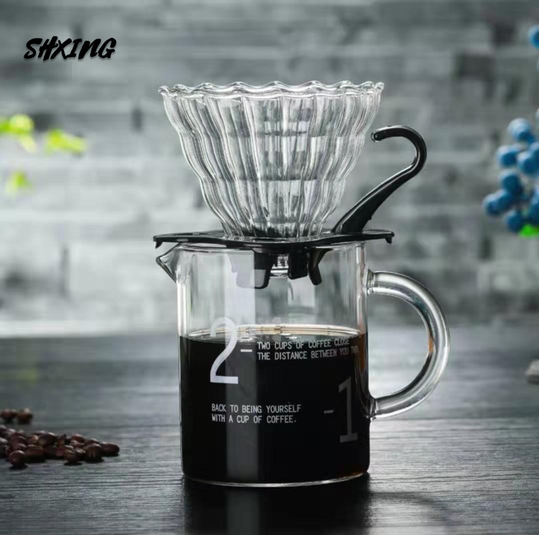 Reusable Coffee Plastic Dripper, Heat-resistant Mark Coffee Container, Can Be Used with Japanese Style V60 Strawberry Filter