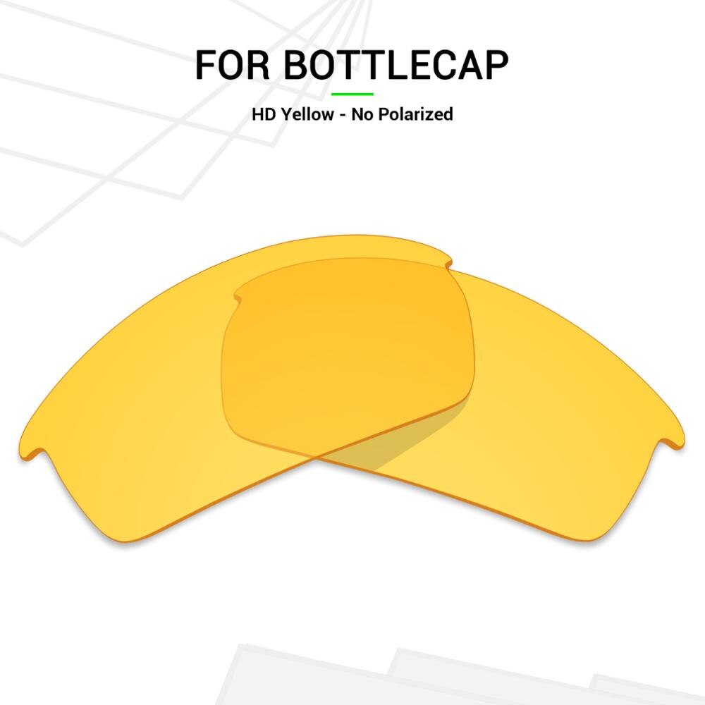 Mryok Replacement Lenses for Oakley Bottlecap Sunglasses HD Yellow