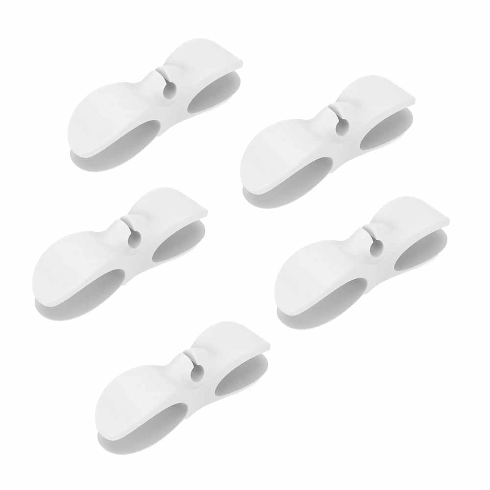 10-5 pezzi di avvolgicavo per avvolgicavo per elettrodomestici da cucina, supporto per clip per la gestione dei cavi, per la macchina da caffè, ecc.: Kaki scuro