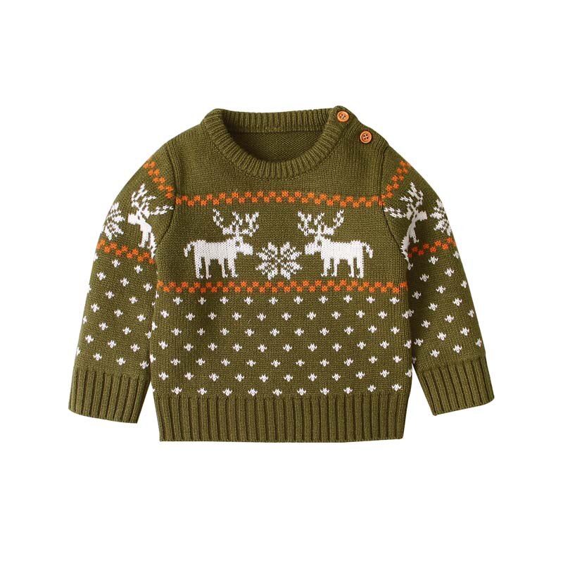Emmababy Baby Meisje Jongen Baby Outfit Zachte Kleding Peuter Kerst Gedrukt Trui Unisex Sweatshirt 0-18M: C / 24M