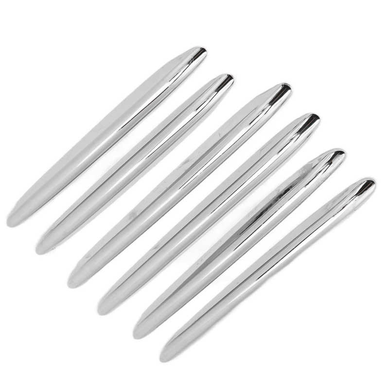 6Pcs Chrome Car Engine Hood Vent Grille Cover Trim Parts Replacement for Mercedes Benz R172 SLK