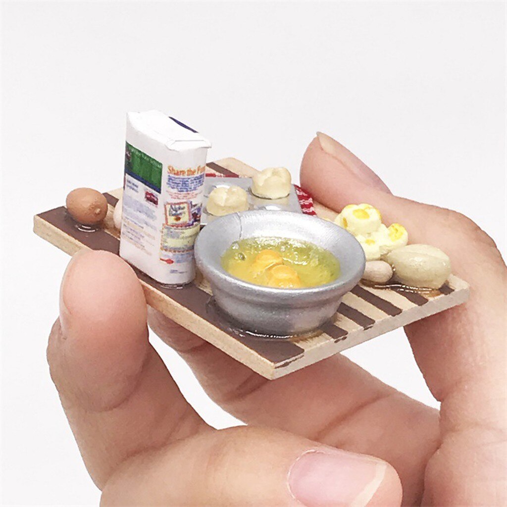 1:12 Doll House Miniature Scene Mode Mini Dim Sum Making Tool Pretend Toy