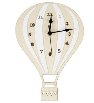 Relojes de pared de madera grandes y silenciosos de estilo nórdico, reloj de pared Digital sin tictac para el hogar, guardería, desván, accesorios de decoración de guardería: white