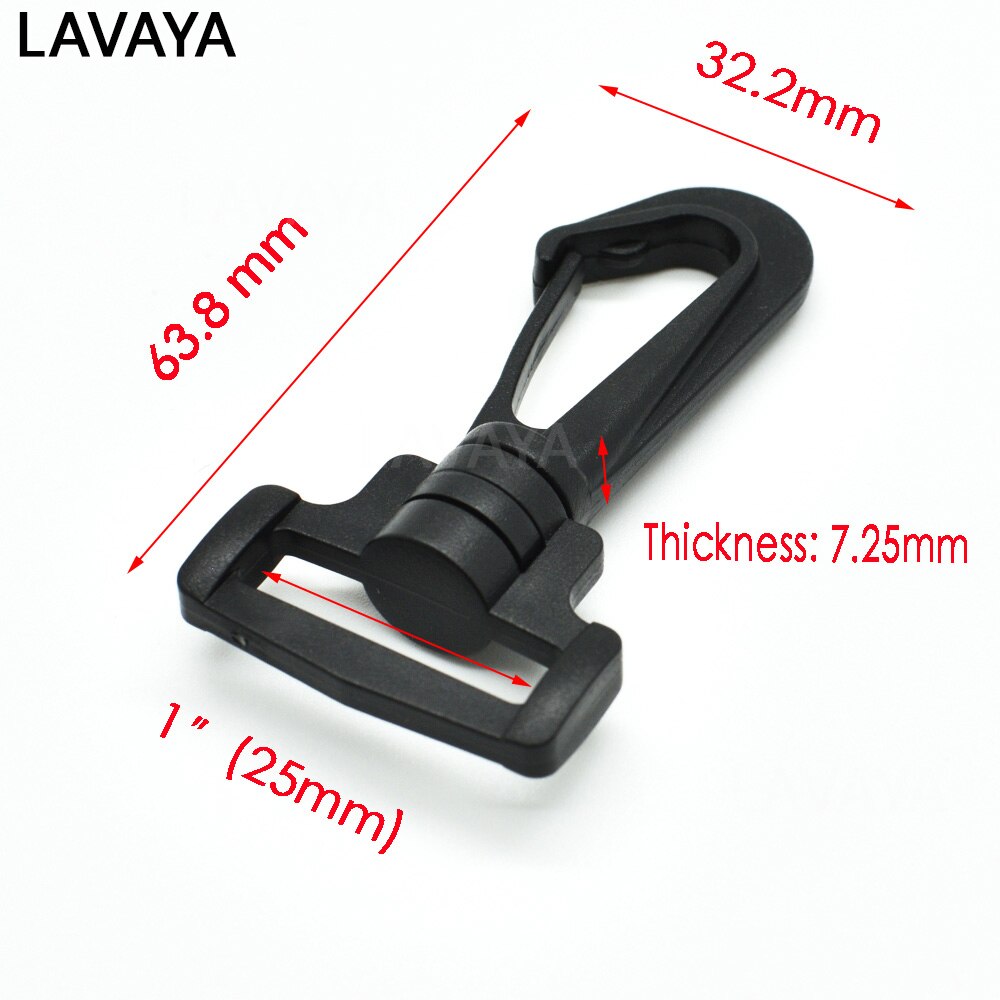 2pcs 6 Size Pick Webbing 1/2"~2" Plastic Swivel Snap Hooks Hardware Side Release Buckle Paracord Backpack Straps Bag Parts