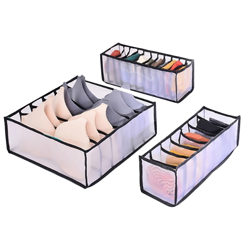 Drawer Divider Box Divided Common Box Storage Sub-format Storage: Deep Blue