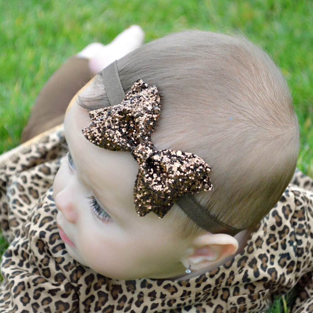 Baby pige pandebånd spædbørn hårtilbehør sløjfebånd sløjfer hovedbeklædning tiara hovedomslag småbørn bandagebånd nyfødt