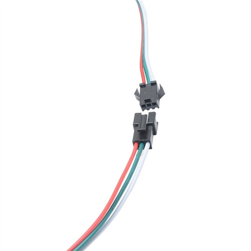 Regulador de Control de 3 botones USB para módulo de luz de 5V 3pin WS2812 RGB 5050 tira de píxeles LED con conector JST controlador WS2812B