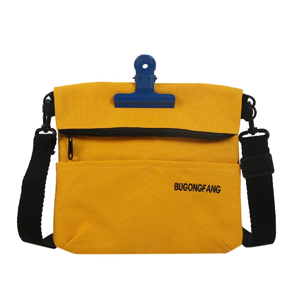 Vrouwen Tas Clip Canvas Tas Brief Mode Schouder Messenger Pakket Eenvoudige Telefoon Tas Bolsos Mujer De Marca Famosa: 5