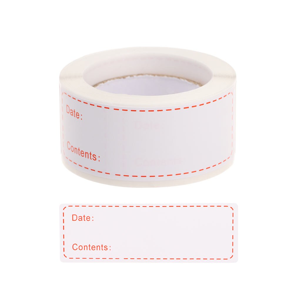 125 Labels/Roll Self Adhesive Food Storage Label Refrigerator Food Mark Label Removable Waterproof Container Jar Stickers: Type  1