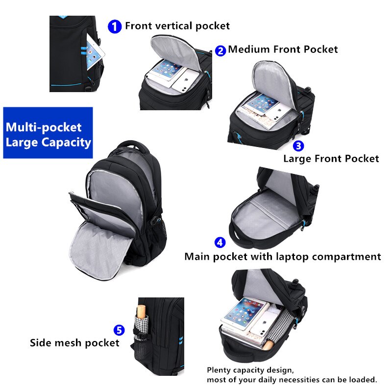Sacs à dos à roulettes pour garçons bagages pour enfants sacs à roulettes enfants Trolley sacs d&#39;école primaire noir grand cartable