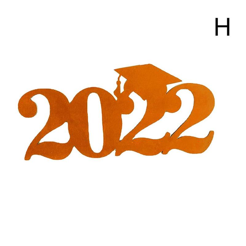 Senior 2022 Graduation Decoration Graduation Party Photo Decoration Prop V3V5: Orange