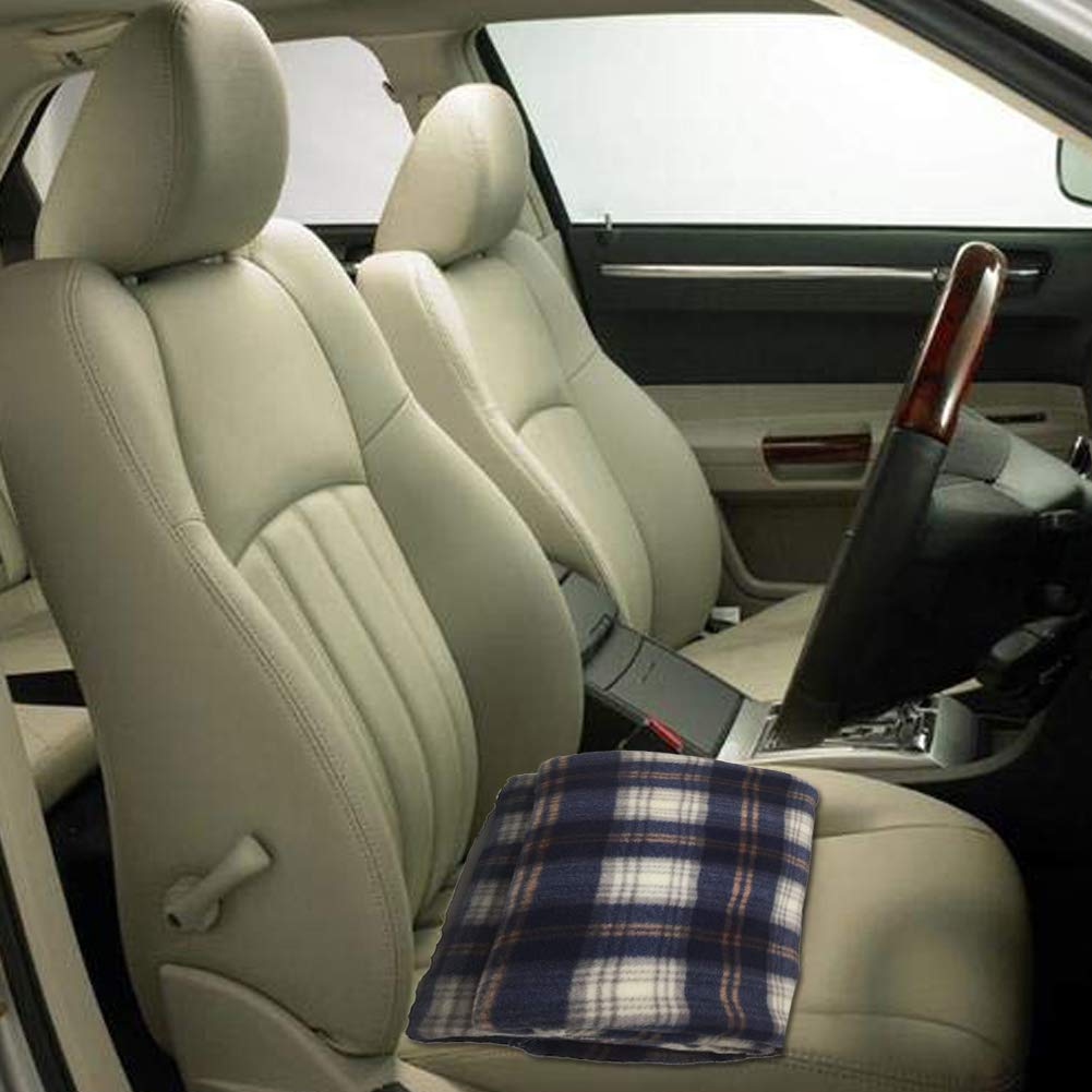 Manta de coche eléctrica, manta térmica de viaje de 12V con adaptador de CA para suministros de coche RV-gran clima frío Supp