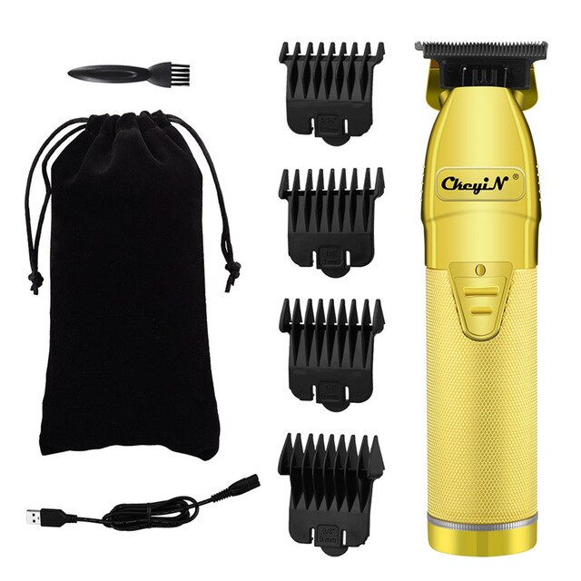 Strong Power Electric Hair Clipper Quick Charge Low Noise T Hair Trimmer for Men Kids Hair Carving Barber Outliner: Default Title