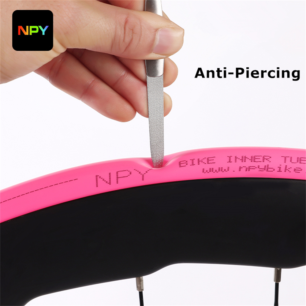 NPY Tpu Rennrad Innenrohr 19g 28g 36g 43g 700C X18 25 28 32 35 37 40 Rennrad TPU Material Reifen 65mm Länge Französisch Ventil