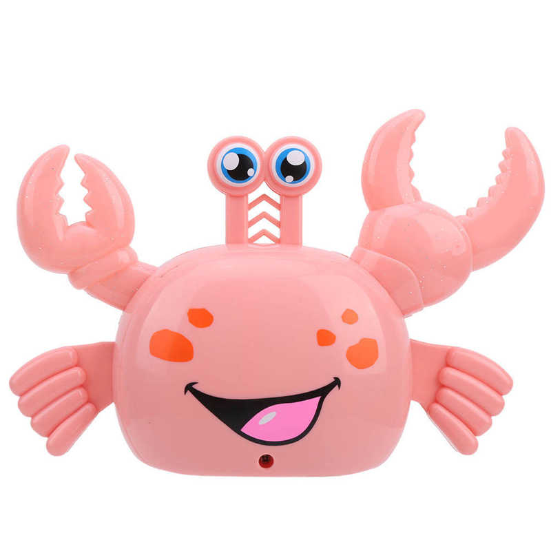 Automatische Turn Elektrische Krab Muzikaal Speelgoed Laterale Lopen Educatief Speelgoed Voor Kinderen Baby Huilen Speelgoed Kinderen Telefoon Speelgoed: Roze