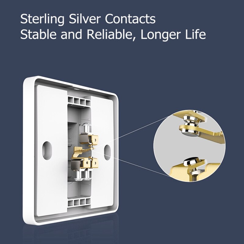 Slisaon Switch Wall Switch Open Dual Control Switch 2 Modes Flex Switch Over Intelligent Lamp Light Switch For Smart Home