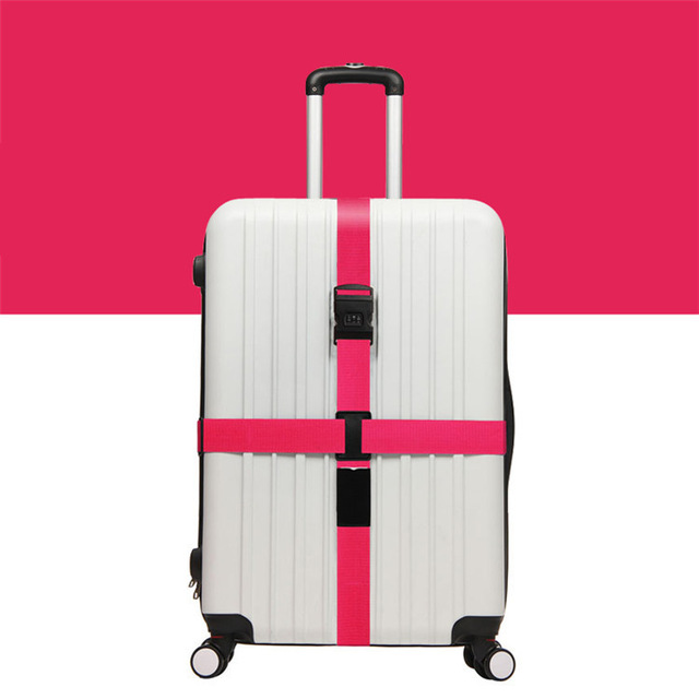 Juli's sang bagagestrop krydsbæltepakning justerbar rejsetaske nylon 3 cifre adgangskodelås spænderem bagagebælter: 5