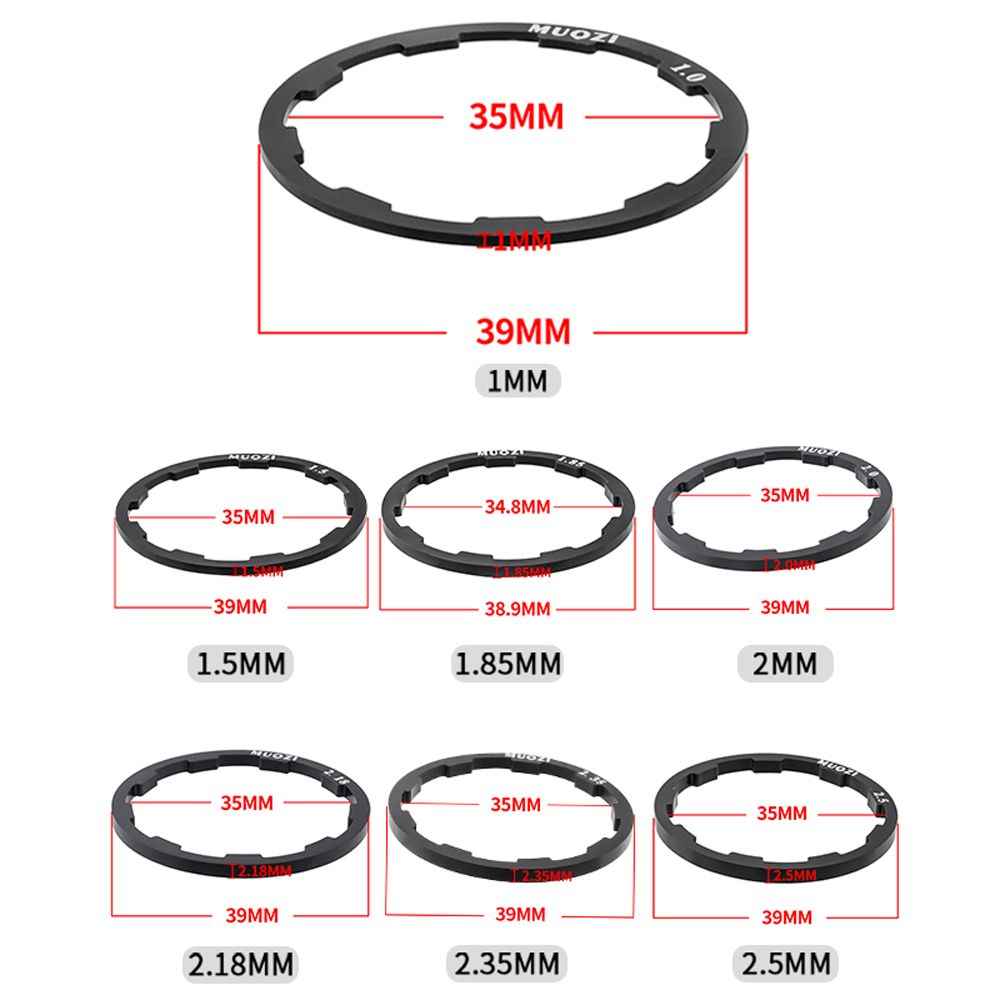 Flywheel Spacer Front Rear Hub MTB Bottom Bracket Spacers Flywheel Cassette Gasket Bike Freehub Washer Bicycle Hub Washer