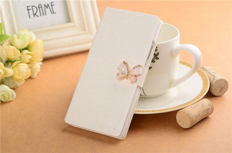 Para alcatel 1se 2020 caso de couro do plutônio volta flip capa protetora para alcatel 1se 5030f telefone protetor carteira saco escudo capa: CS Silver Butterfly