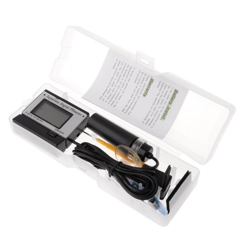 LCD Digital PH Meter Monitors for Hydroponics Aquarium Swimming Pool Spa 0.00-14.00 PH Tester Water Test