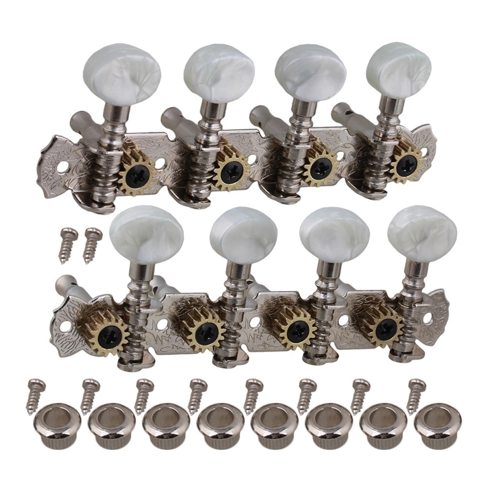 NICKEL MANDOLIN Machine Heads Tuning Pegs Set