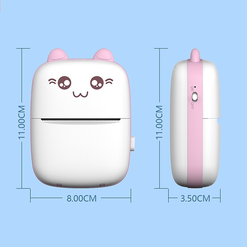 Pocket Wrong Printer Mobile Phone Bluetooth Photo Note Printing for Students