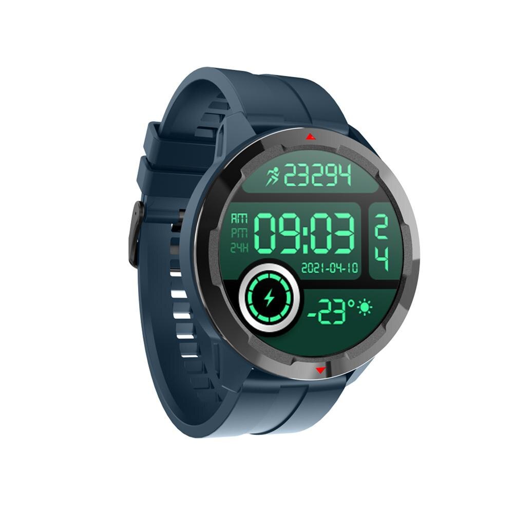 Smartwatch mit mt13 1.32 zoll-display (360 x 360 hd zoll), bluetooth-funktion, anruffunktion, blutsauerstoffmessung, herzfrequenzmessung und wasserdichtem armband: Blau