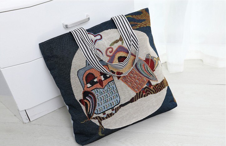 Eenvoudige wilde kleine frisse canvas tas schoudertas koreaanse boodschappentas studenten