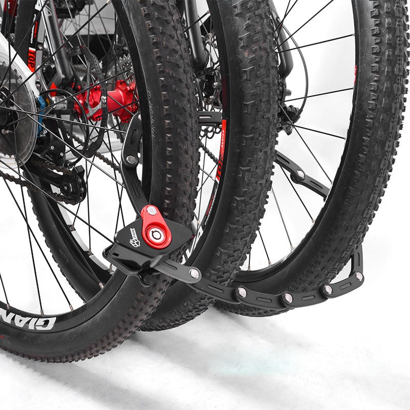 Paw Foldable Bike Lock 2 Keys Strong Security Anti-theft Bicycle Lock Heavy Duty Chain Cable Padlock Motorcycle Lock For Bicycle