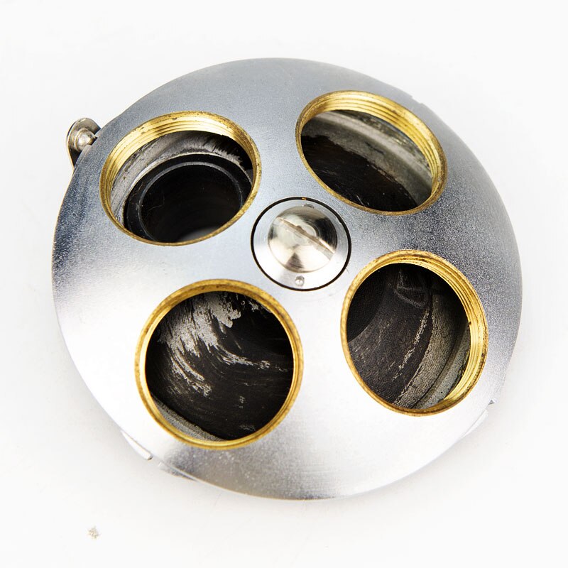 Microscope Accessories Quadruple Nosepiece Four-hole Biological Microscope Objective Lens Adapter Mounting Thread 20.2mm