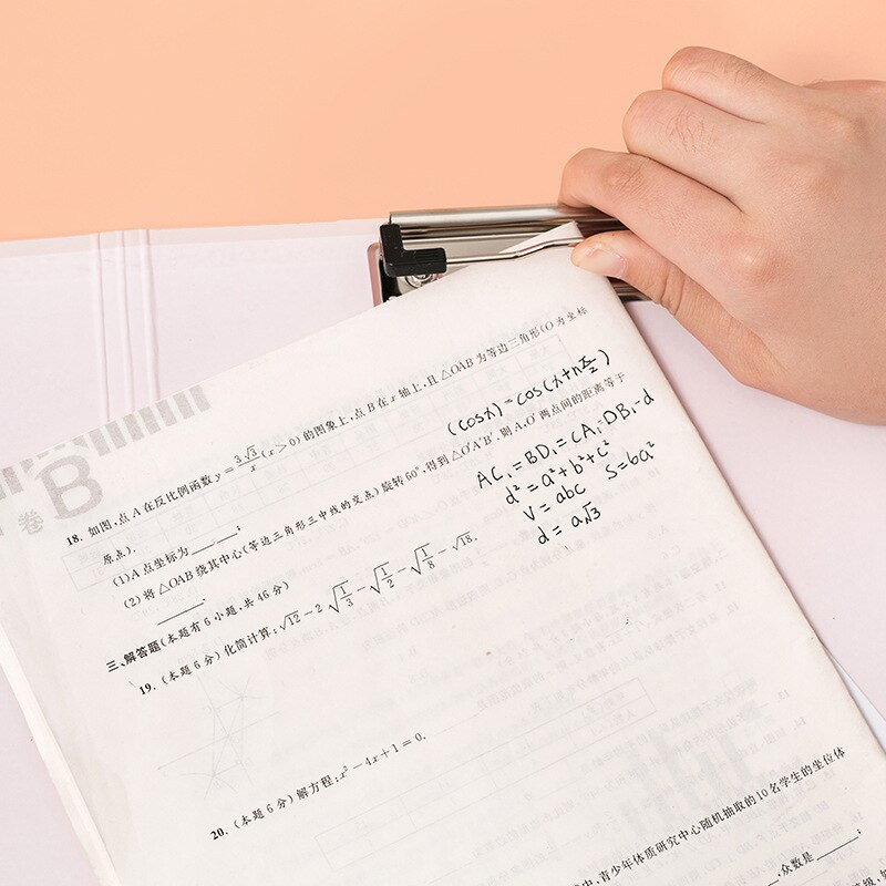 2pcs/set Cartoon A4 Flip Clip Student Cute Paper Clipboard Folder Pad for Office Supply Writing Clipboard Stationery School