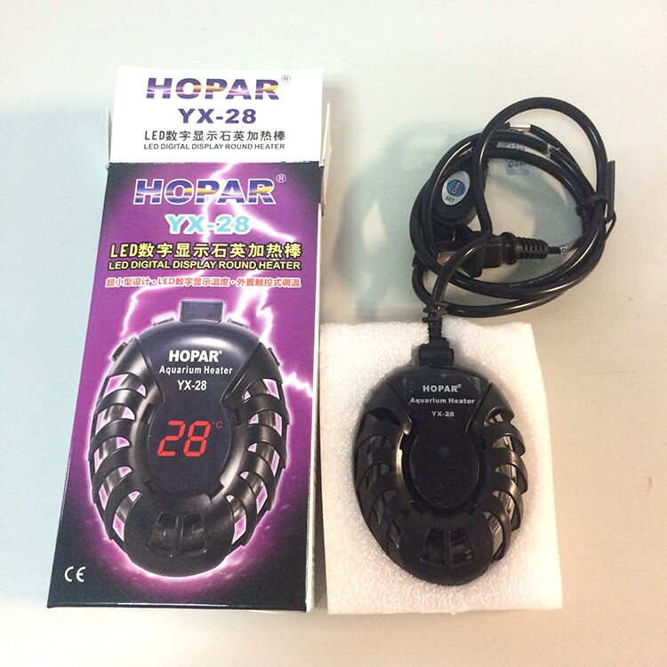 HOPAR 25-100W LED Digital Fish Tank Water Heater Automatic Thermostat Aquarium Temperature Controller For Fish Turtle Tank 5-75L